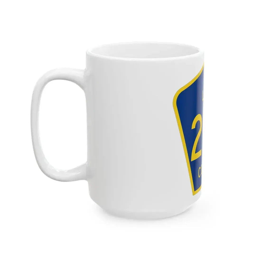 Lake County 25A (Florida) (Road Sign) White Coffee Mug - Go Mug Yourself