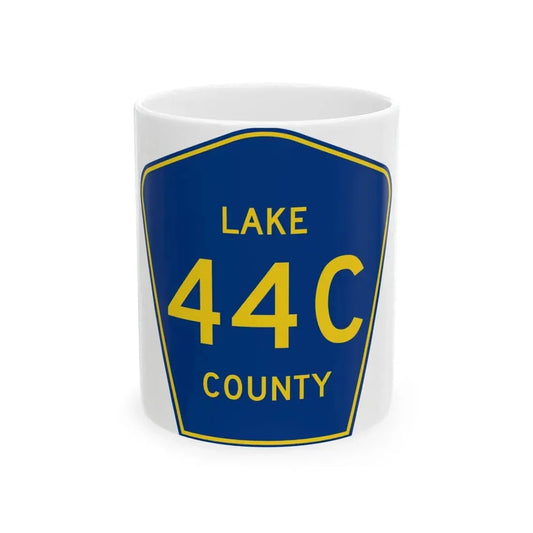 Lake County 44C (Florida) (Road Sign) White Coffee Mug 11oz - Go Mug Yourself