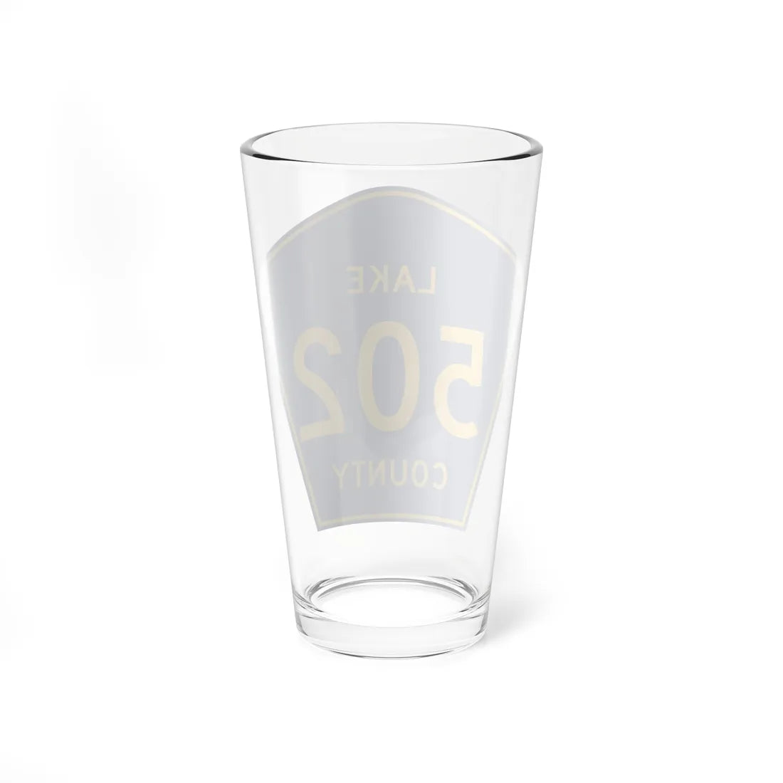 Lake County 502 (California) (Road Sign) Pint Glass 16oz - Go Mug Yourself