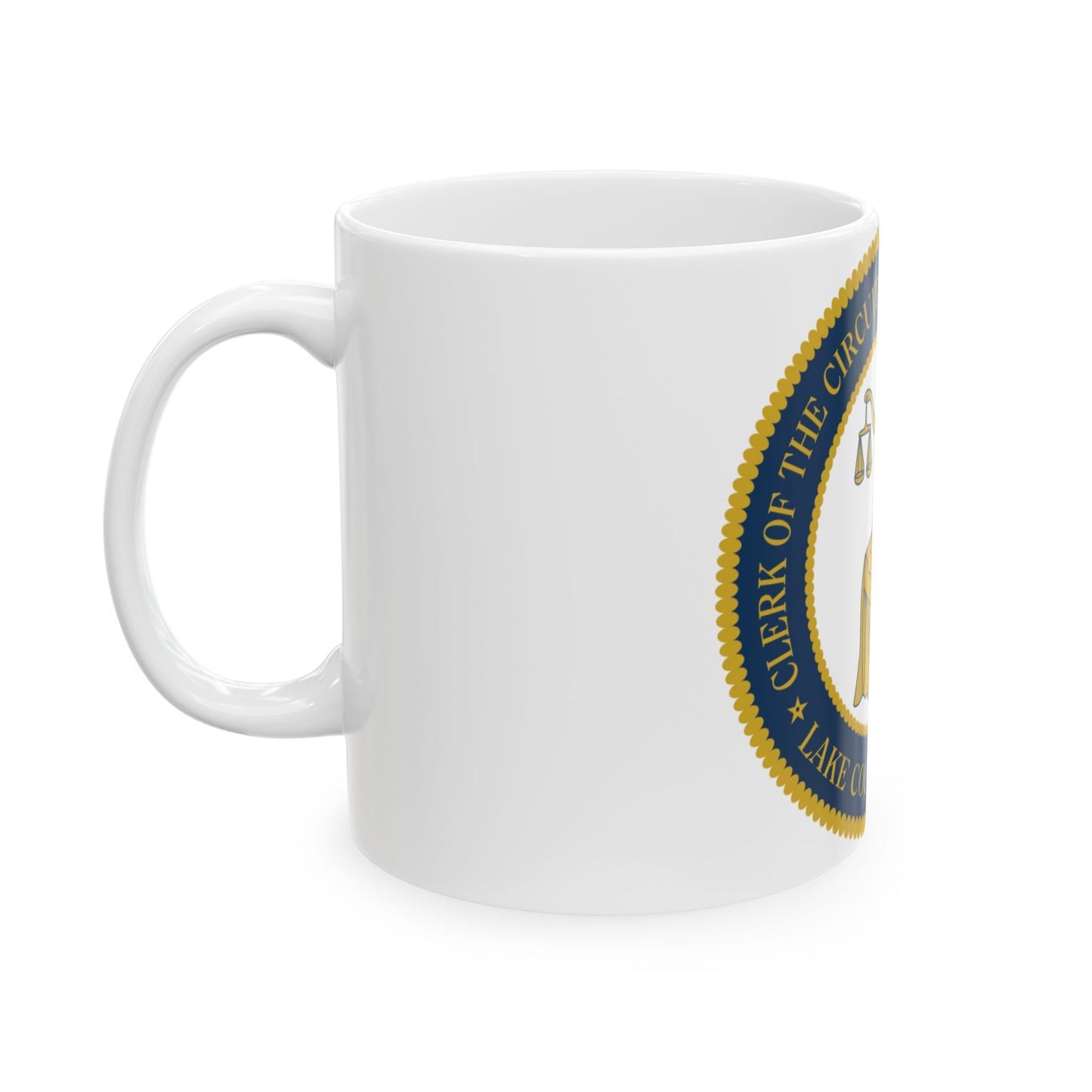 Lake County Florida Clerk of the Circuit Court and Comptroller - White Coffee Mug-Go Mug Yourself