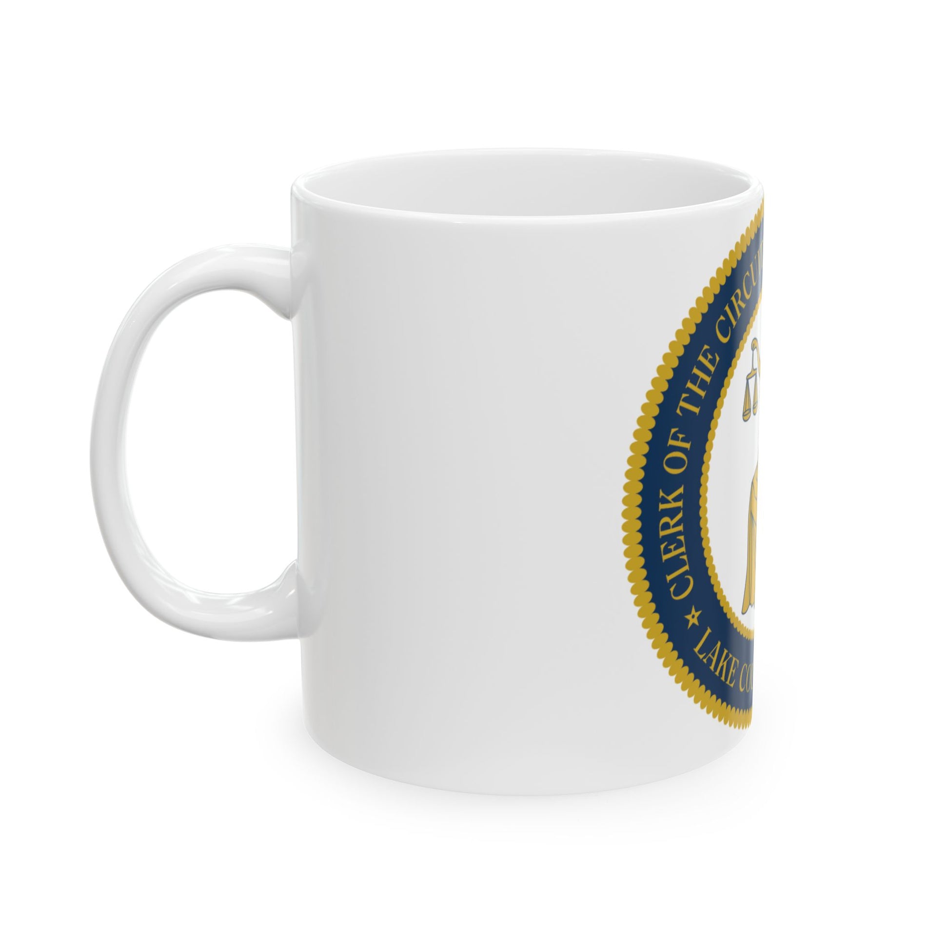 Lake County Florida Clerk of the Circuit Court and Comptroller - White Coffee Mug-Go Mug Yourself