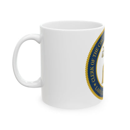 Lake County Florida Clerk of the Circuit Court and Comptroller - White Coffee Mug-Go Mug Yourself