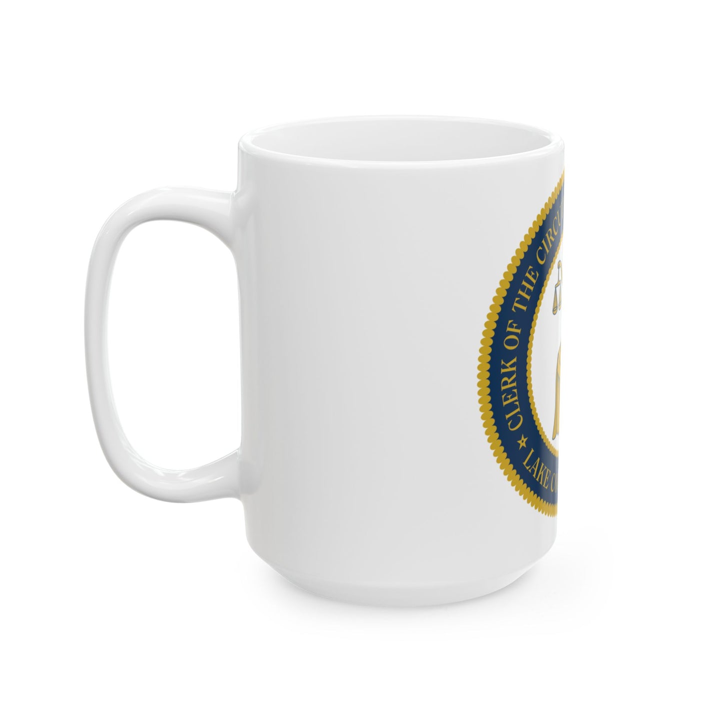Lake County Florida Clerk of the Circuit Court and Comptroller - White Coffee Mug-Go Mug Yourself