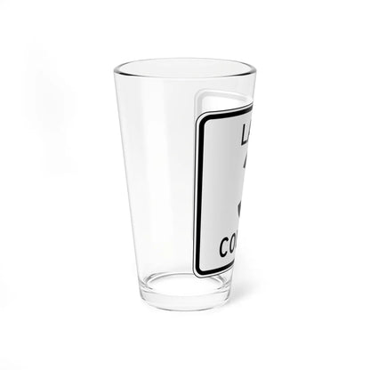 Lake County Route 3 MN (Minnesota) (Road Sign) Pint Glass 16oz - Go Mug Yourself