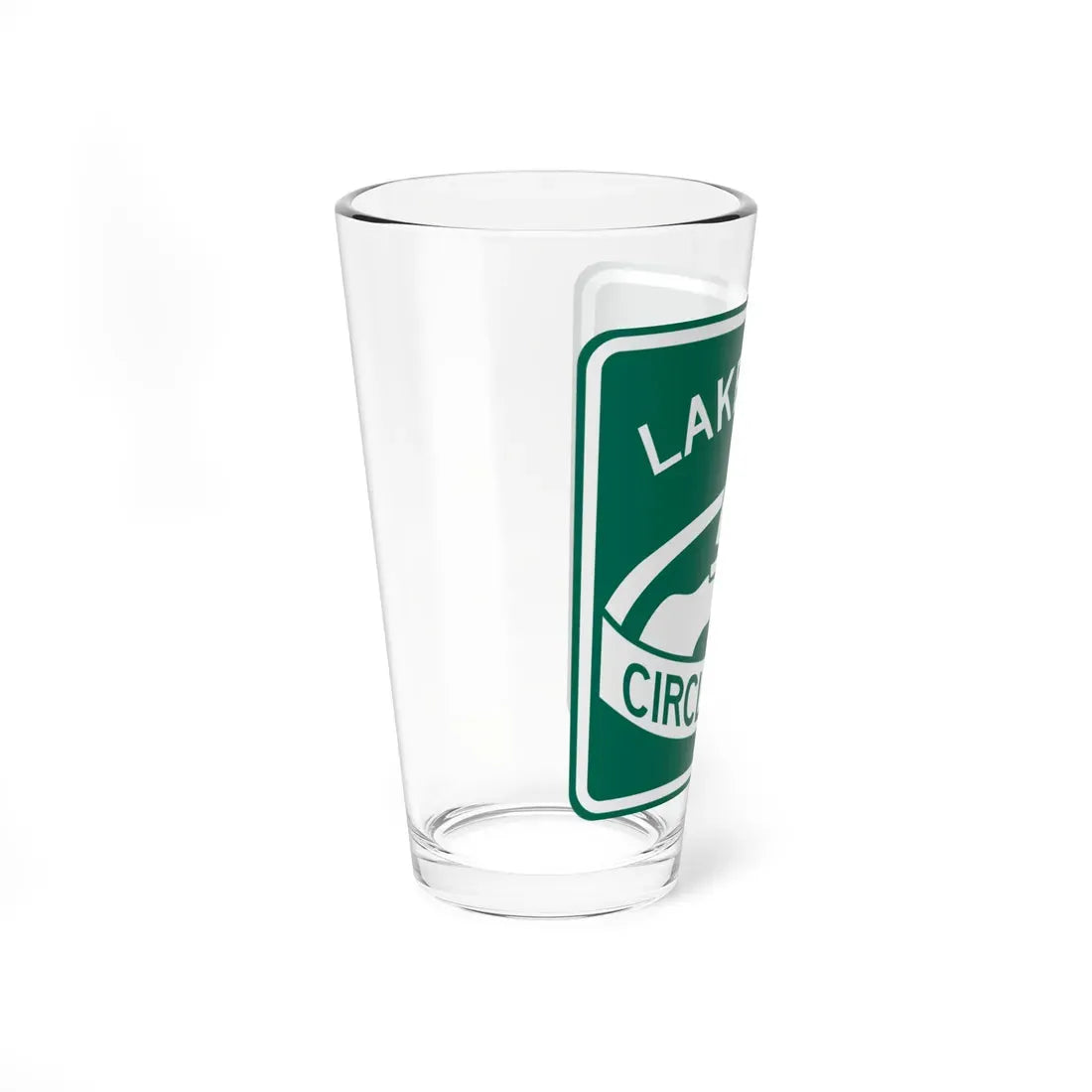 Lake Erie Circle Tour (Ohio) (Road Sign) Pint Glass 16oz - Go Mug Yourself