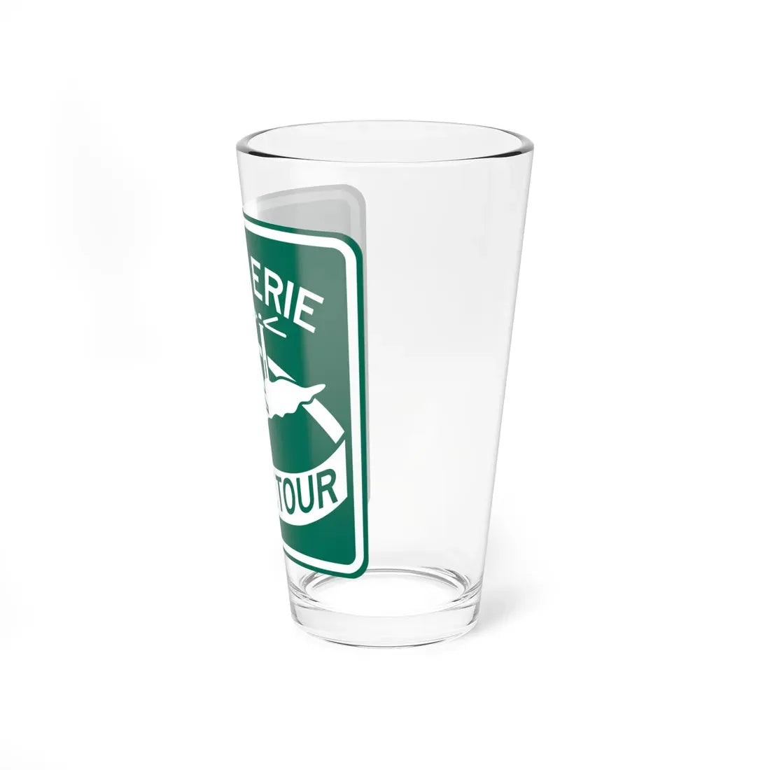 Lake Erie Circle Tour (Ohio) (Road Sign) Pint Glass 16oz - Go Mug Yourself
