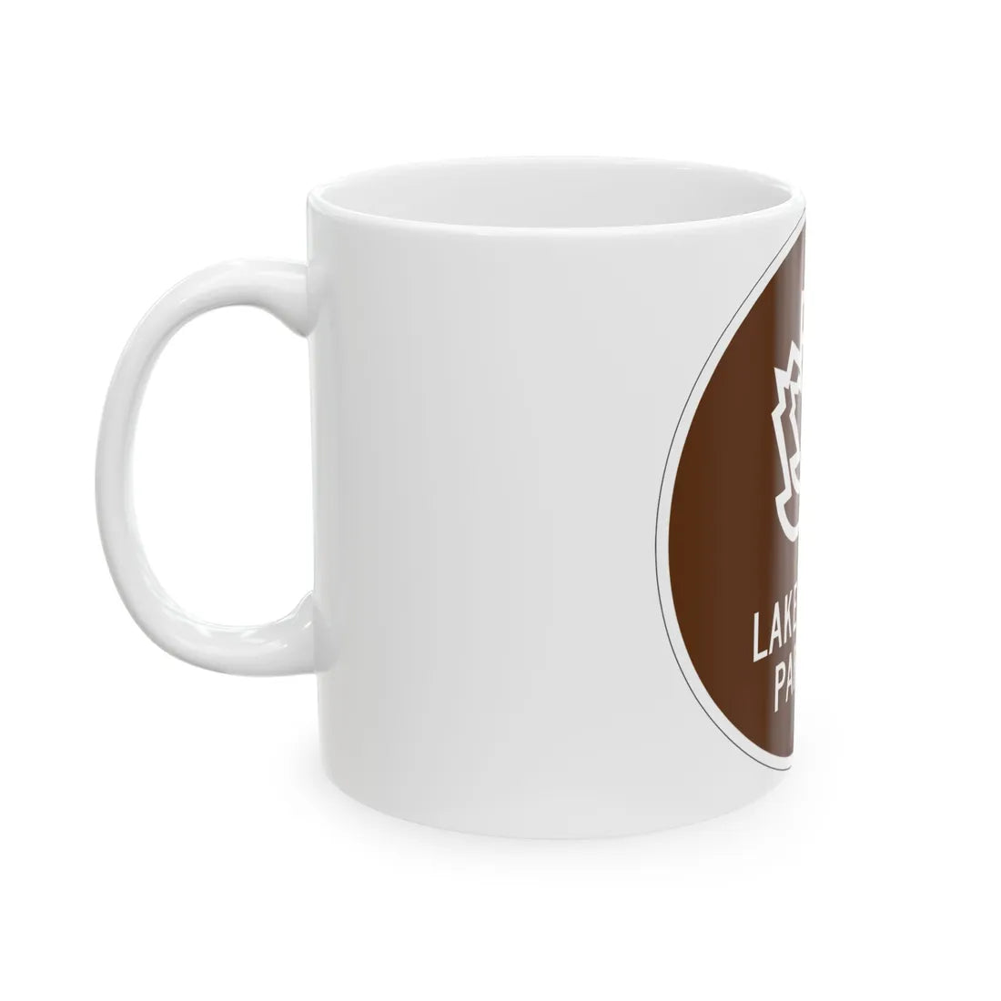 Lake Welch Pkwy Shield (New York) (Road Sign) White Coffee Mug - Go Mug Yourself