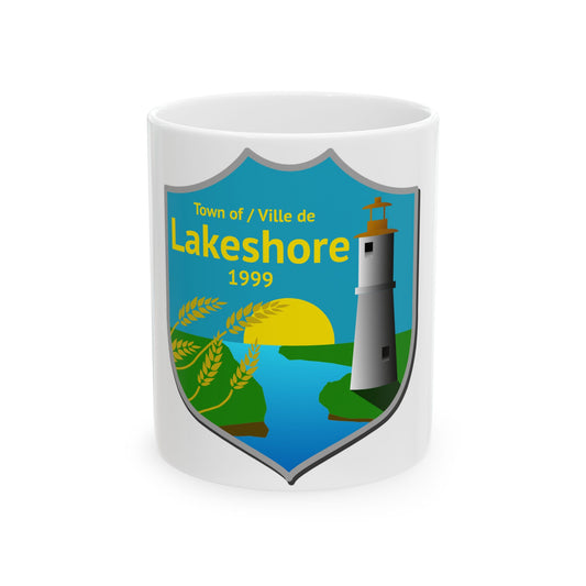 Lakeshore Ontario Flag (Canada) White Coffee Mug-11oz-Go Mug Yourself