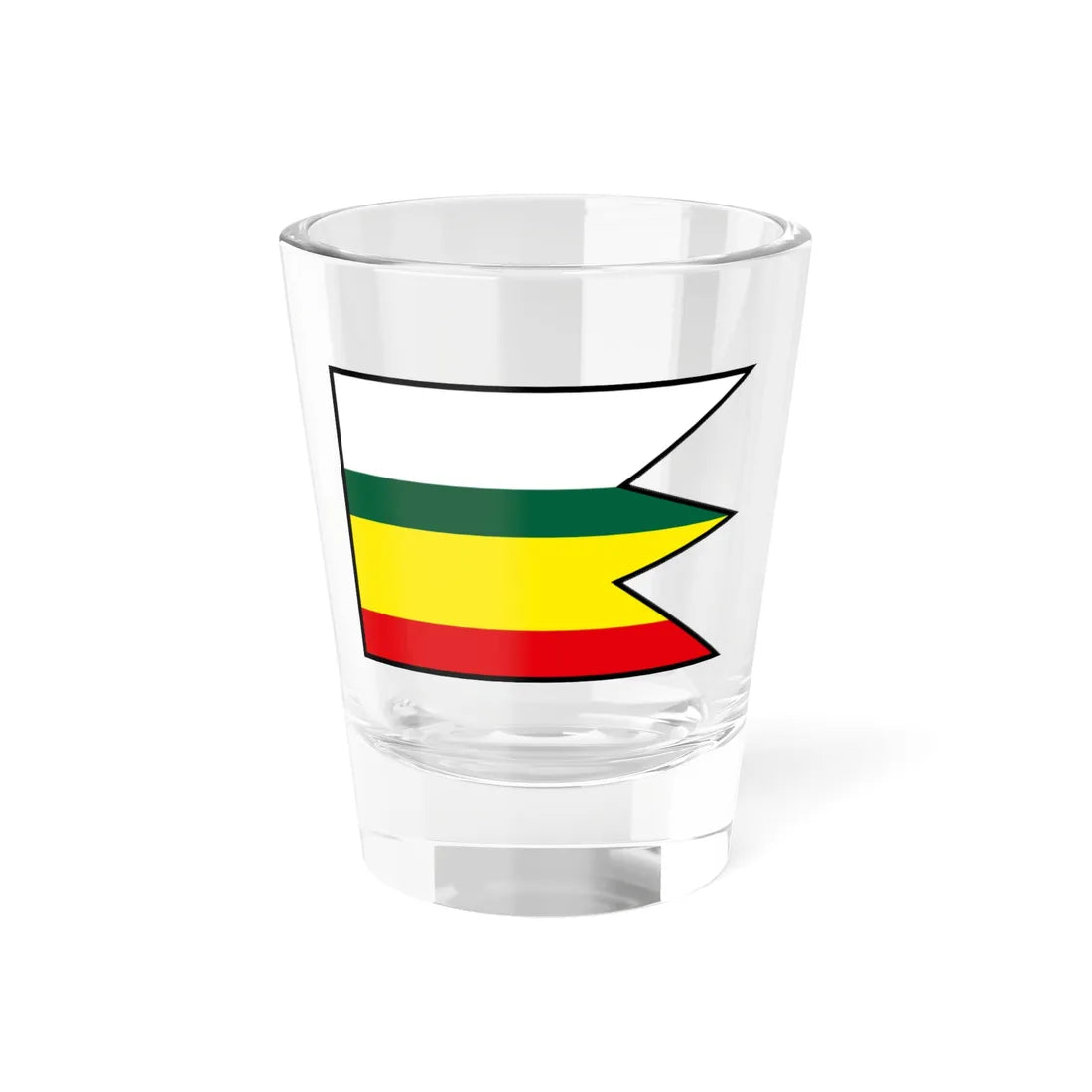 Laksarska Nova Ves Senica Flag (Slovakia) Shot Glass 1.5oz 1.5oz - Go Mug Yourself