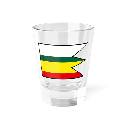 Laksarska Nova Ves Senica Flag (Slovakia) Shot Glass 1.5oz 1.5oz - Go Mug Yourself