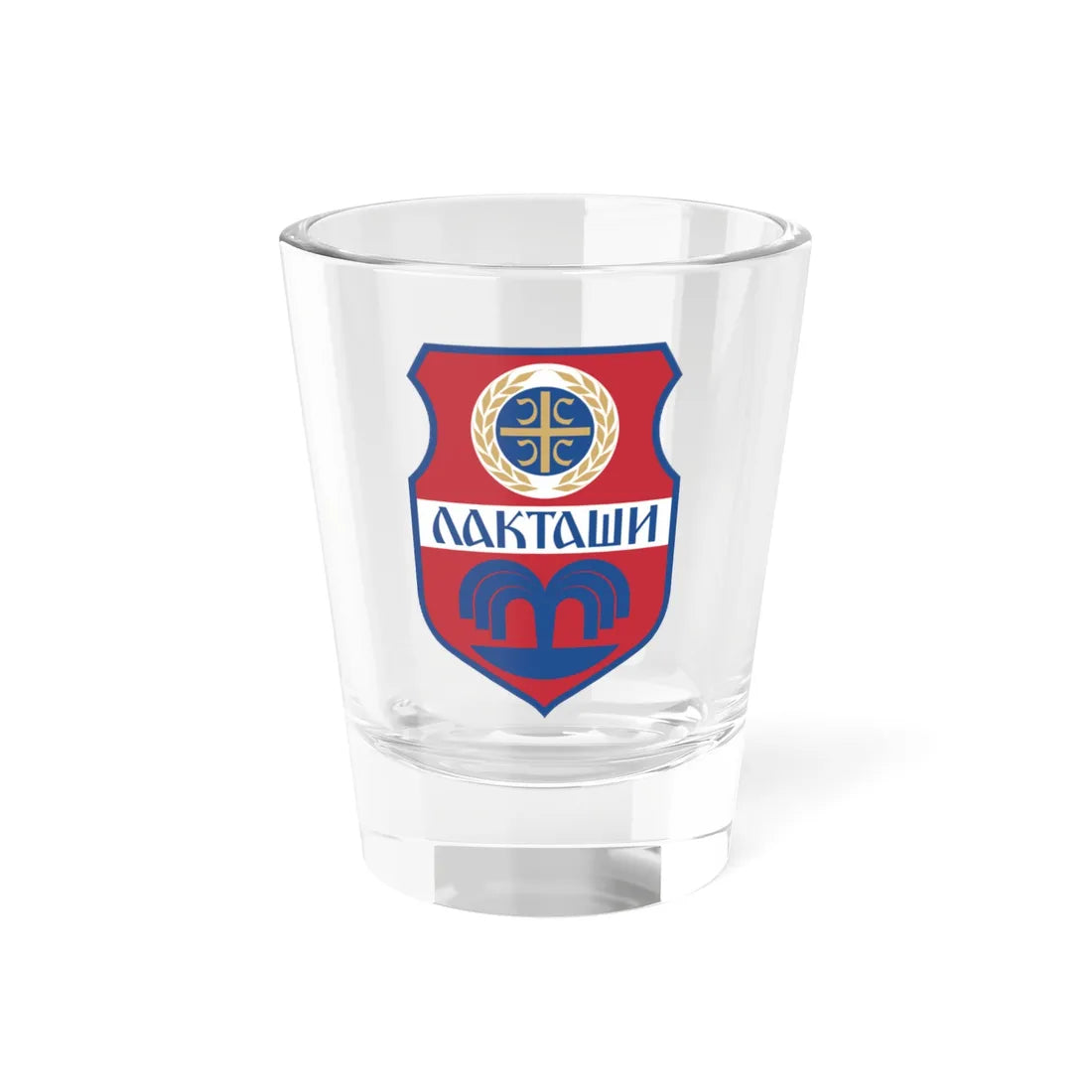Laktaši grb (Bosnia and Herzegovina) (Coat of Arms) Shot Glass 1.5oz 1.5oz - Go Mug Yourself