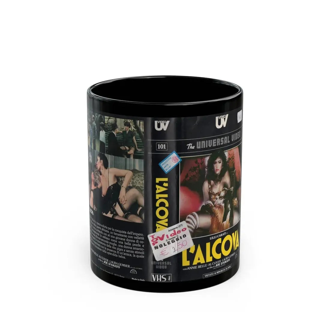 LALCOVA (VHS COVER) - Black Coffee Mug 11oz - Go Mug Yourself