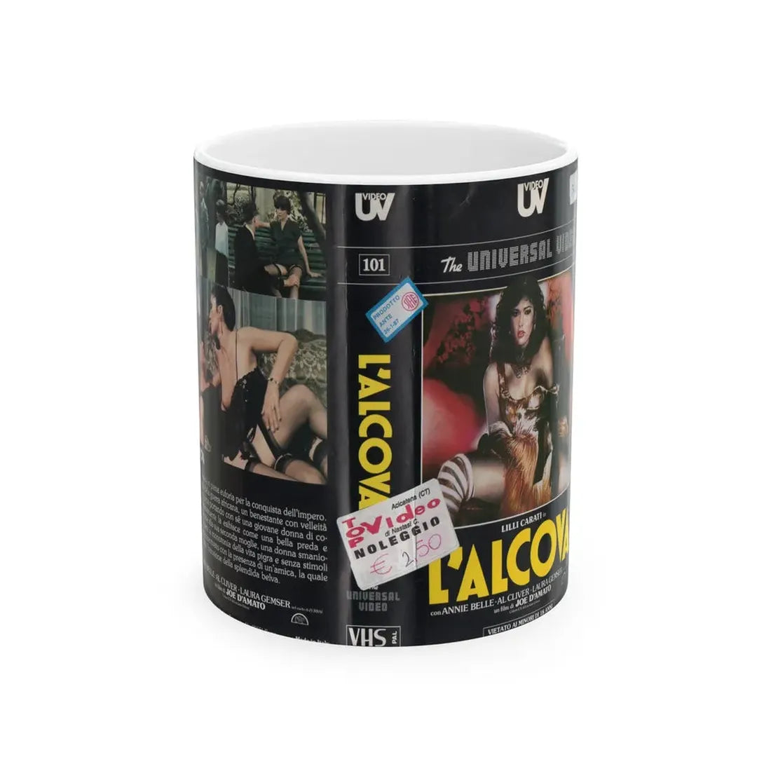 LALCOVA (VHS COVER) - White Coffee Mug 11oz - Go Mug Yourself