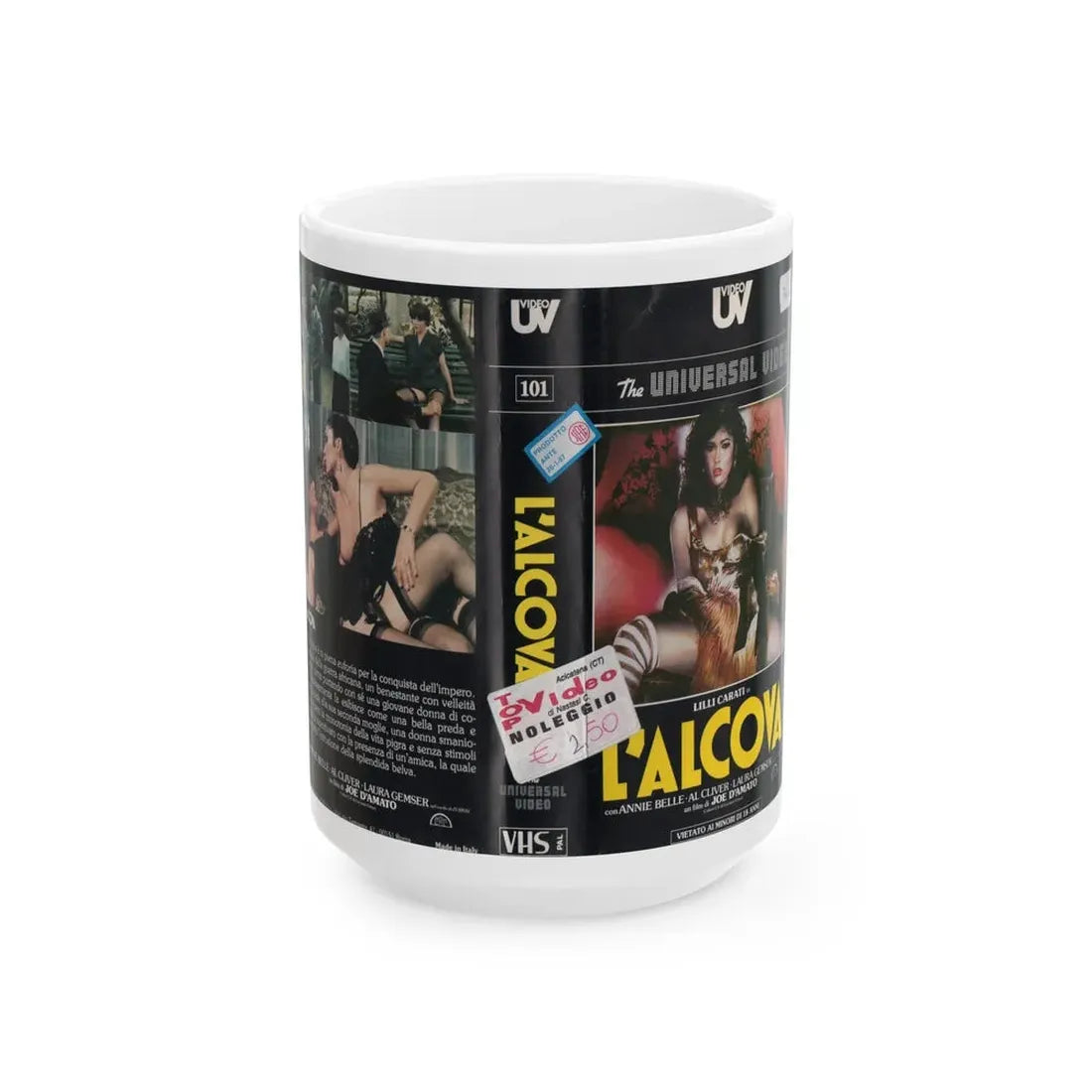 LALCOVA (VHS COVER) - White Coffee Mug 15oz - Go Mug Yourself