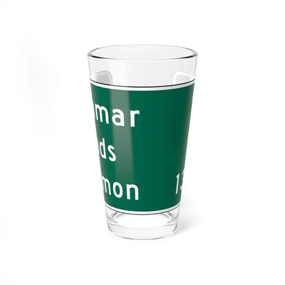 Lamar 15 Eads 51 Limon 133 MUTCD D2-3 (Colorado) (Road Sign) Pint Glass 16oz 16oz - Go Mug Yourself
