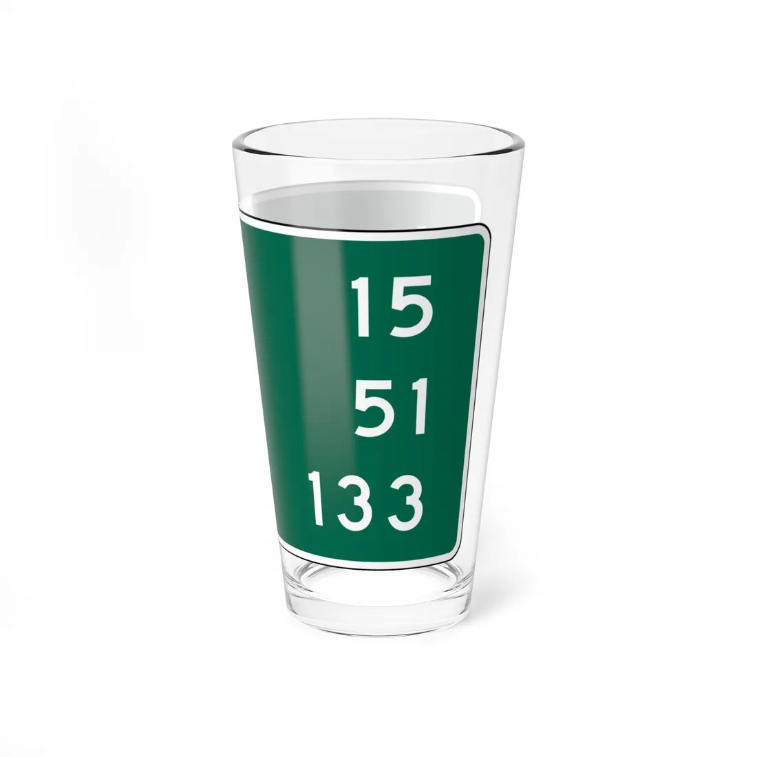 Lamar 15 Eads 51 Limon 133 MUTCD D2-3 (Colorado) (Road Sign) Pint Glass 16oz - Go Mug Yourself