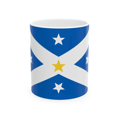 Lambing Flat riots banner flag (Australia) White Coffee Mug 11oz - Go Mug Yourself