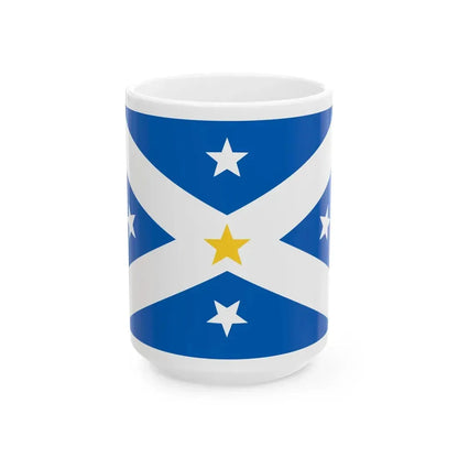 Lambing Flat riots banner flag (Australia) White Coffee Mug 15oz - Go Mug Yourself