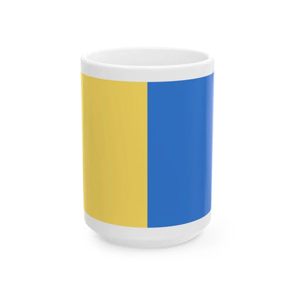 Lampedusa e Linosa-Bandiera (Italy) White Coffee Mug 15oz - Go Mug Yourself
