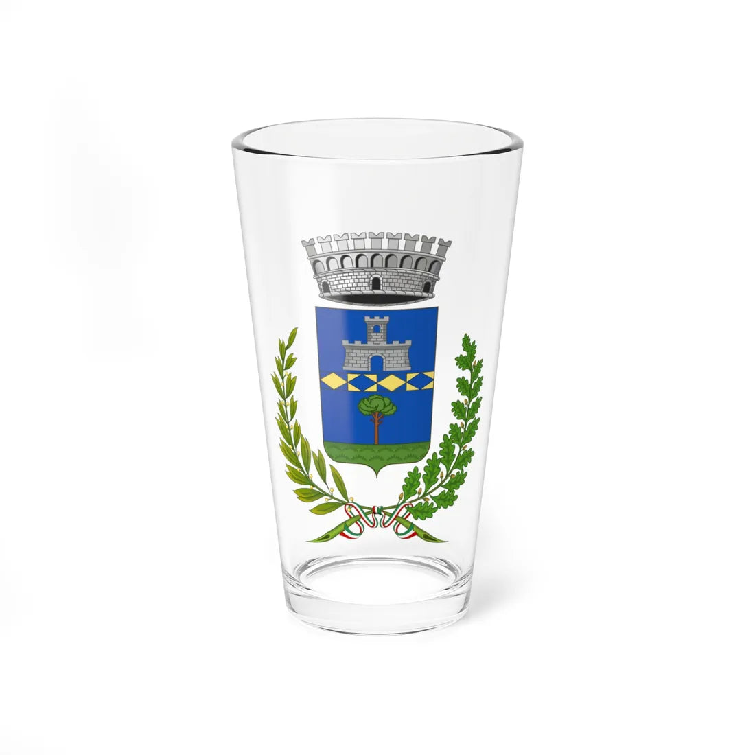 Lamporecchio-Stemma (Italy) (Coat of Arms) Pint Glass 16oz 16oz - Go Mug Yourself