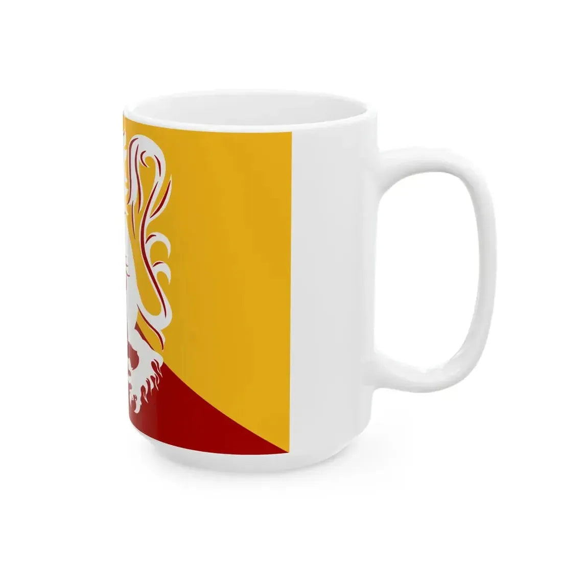 Lanaken vlag (Belgium) White Coffee Mug - Go Mug Yourself