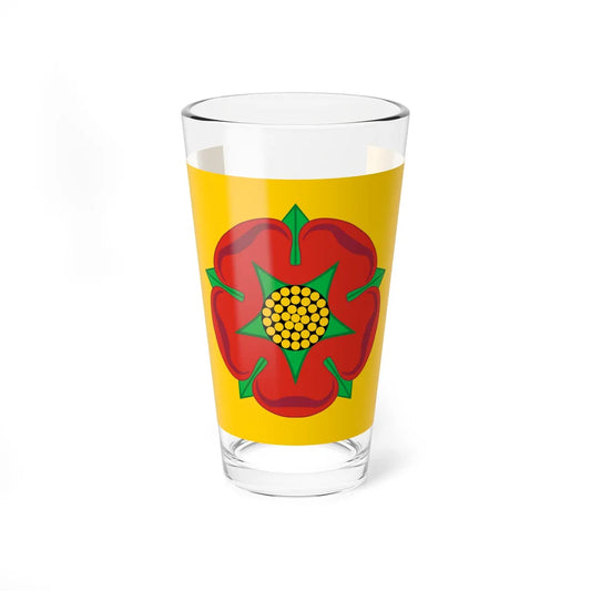 Lancashire County Flag (England) Pint Glass 16oz 16oz - Go Mug Yourself
