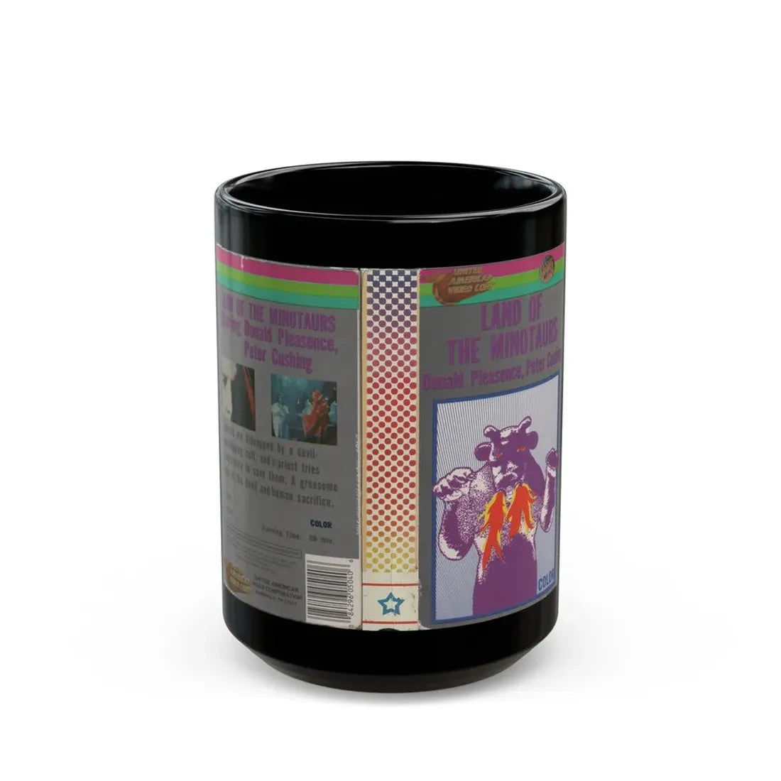 LAND OF THE MINOTAURS (VHS COVER) - Black Coffee Mug 15oz - Go Mug Yourself