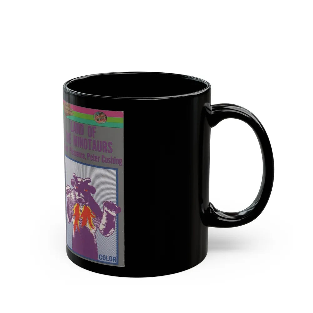 LAND OF THE MINOTAURS (VHS COVER) - Black Coffee Mug-Go Mug Yourself