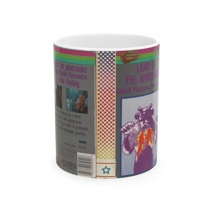 LAND OF THE MINOTAURS (VHS COVER) - White Coffee Mug 11oz - Go Mug Yourself