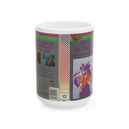 LAND OF THE MINOTAURS (VHS COVER) - White Coffee Mug 15oz - Go Mug Yourself