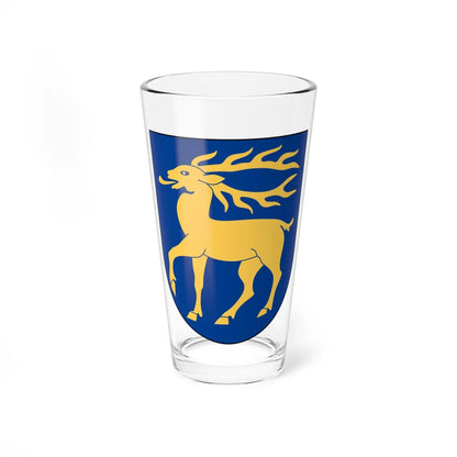 Åland vapen (Sweden) (Coat of Arms) Pint Glass 16oz 16oz - Go Mug Yourself