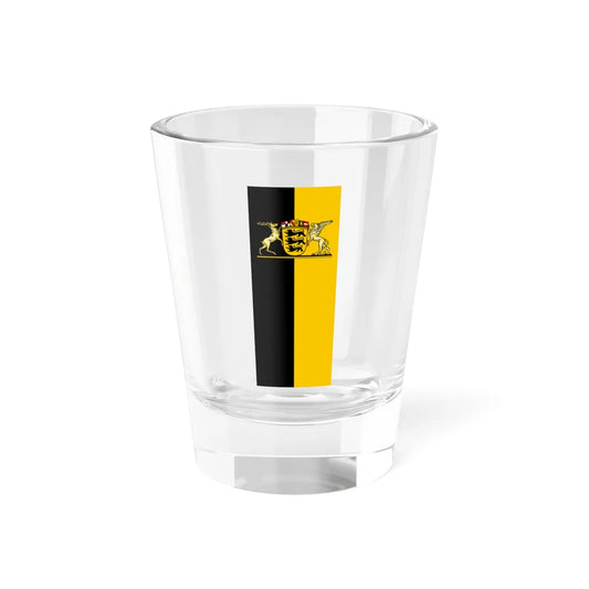 Landesdienstflagge Baden-Württemberg Hängefahne und Banner großes Landeswappen (Germany) Shot Glass 1.5oz 1.5oz - Go Mug Yourself