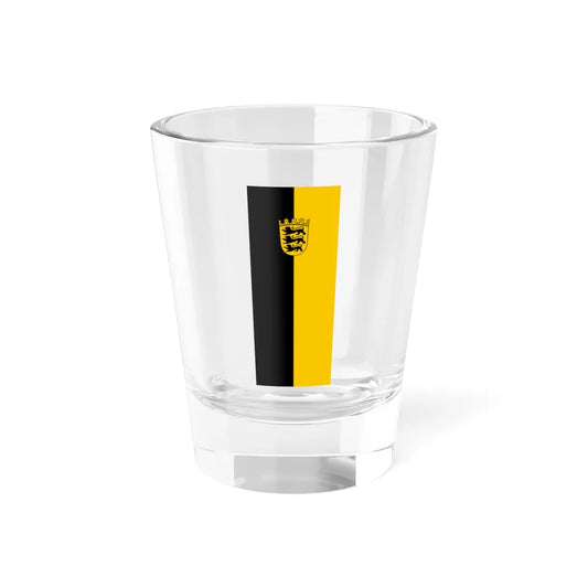Landesdienstflagge Baden-Württemberg Hängefahne und Banner kleines Landeswappen (Germany) Shot Glass 1.5oz 1.5oz - Go Mug Yourself