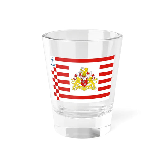 Landesdienstflagge der bremischen Schiffahrt 1952 (Germany) Shot Glass 1.5oz 1.5oz - Go Mug Yourself
