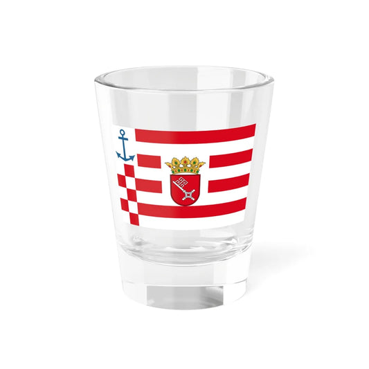 Landesdienstflagge der bremischen Schiffahrt (Germany) Shot Glass 1.5oz 1.5oz - Go Mug Yourself