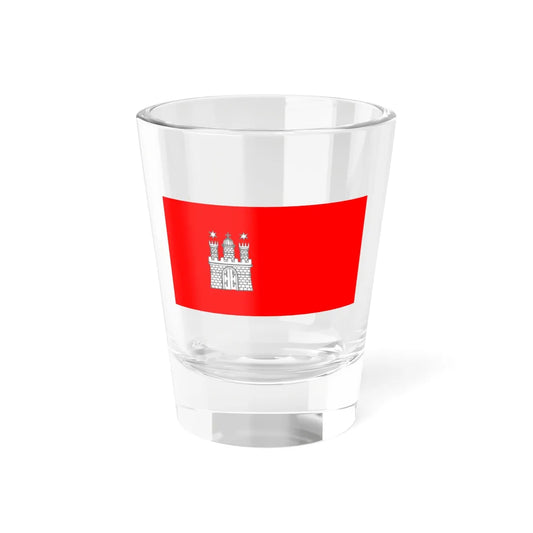 Landesflagge Hamburg Deutsches Kaiserreich (Germany) Shot Glass 1.5oz 1.5oz - Go Mug Yourself