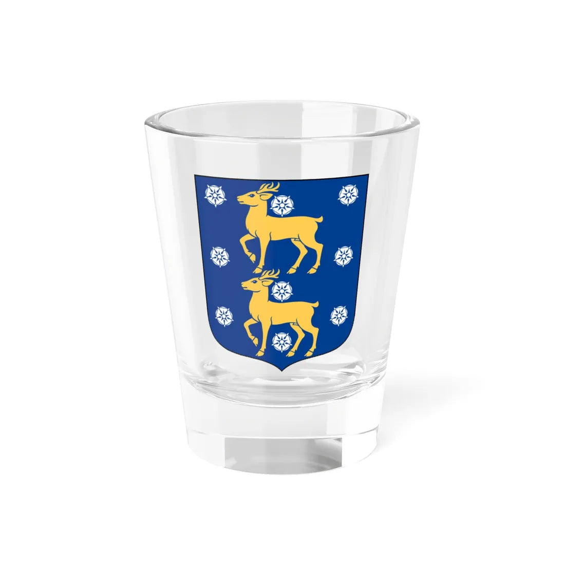 Ölands-Ålands vapen (Finland) (Coat of Arms) Shot Glass 1.5oz 1.5oz - Go Mug Yourself