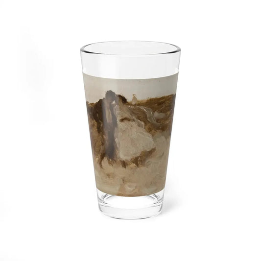 Landscape with Couple, preliminary painting - Pint Glass 16oz 16oz - Go Mug Yourself