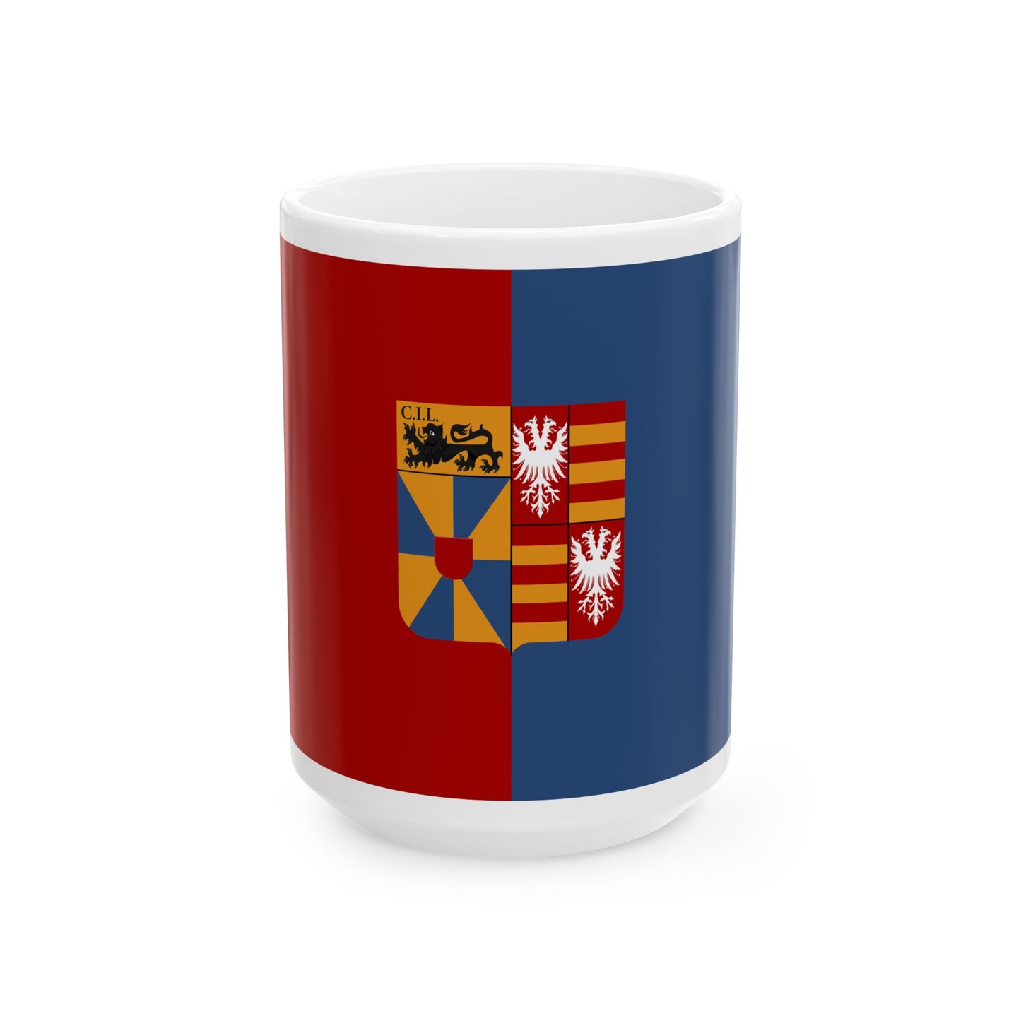 Langemark-Poelkapelle vlag (Belgium) White Coffee Mug-15oz-Go Mug Yourself