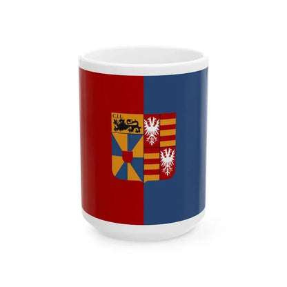 Langemark-Poelkapelle vlag (Belgium) White Coffee Mug 15oz - Go Mug Yourself