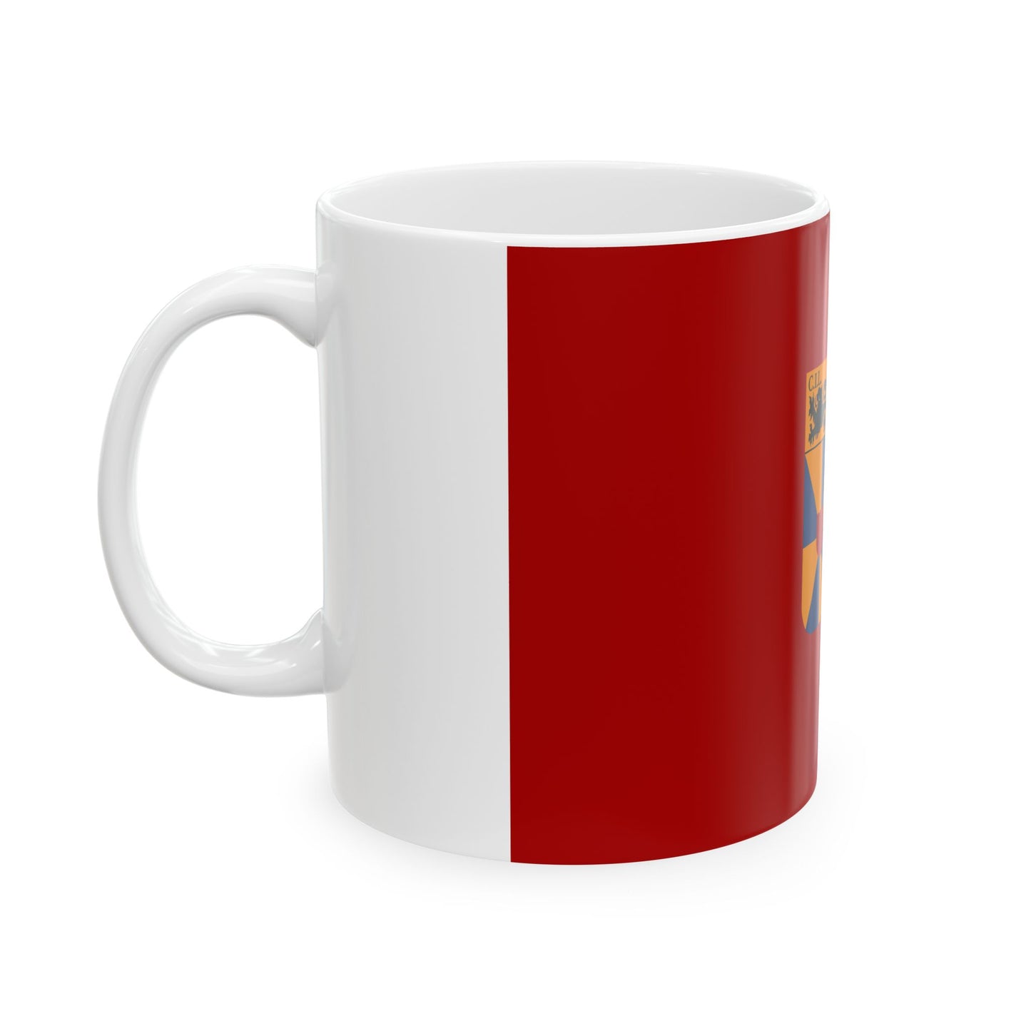 Langemark-Poelkapelle vlag (Belgium) White Coffee Mug-Go Mug Yourself
