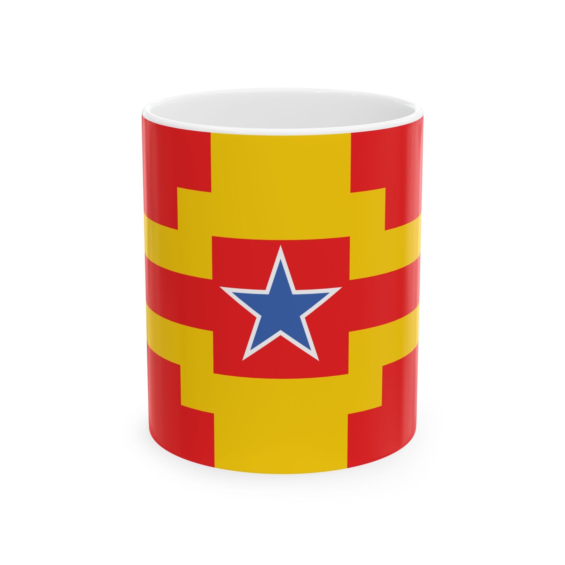 Langley British Columbia flag (Canada) White Coffee Mug-11oz-Go Mug Yourself