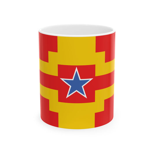 Langley British Columbia flag (Canada) White Coffee Mug-11oz-Go Mug Yourself