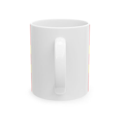Langley British Columbia flag (Canada) White Coffee Mug-Go Mug Yourself