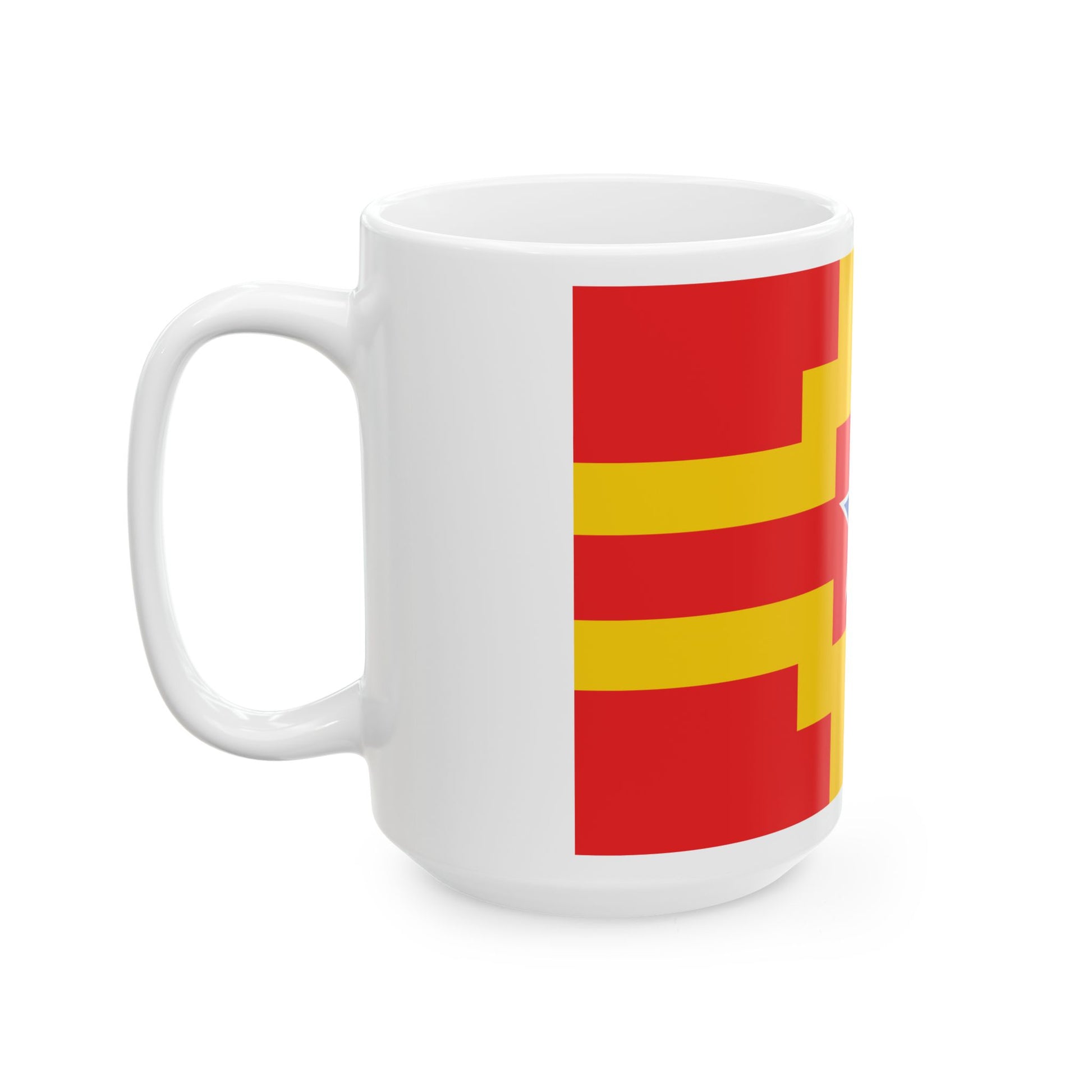 Langley British Columbia flag (Canada) White Coffee Mug-Go Mug Yourself