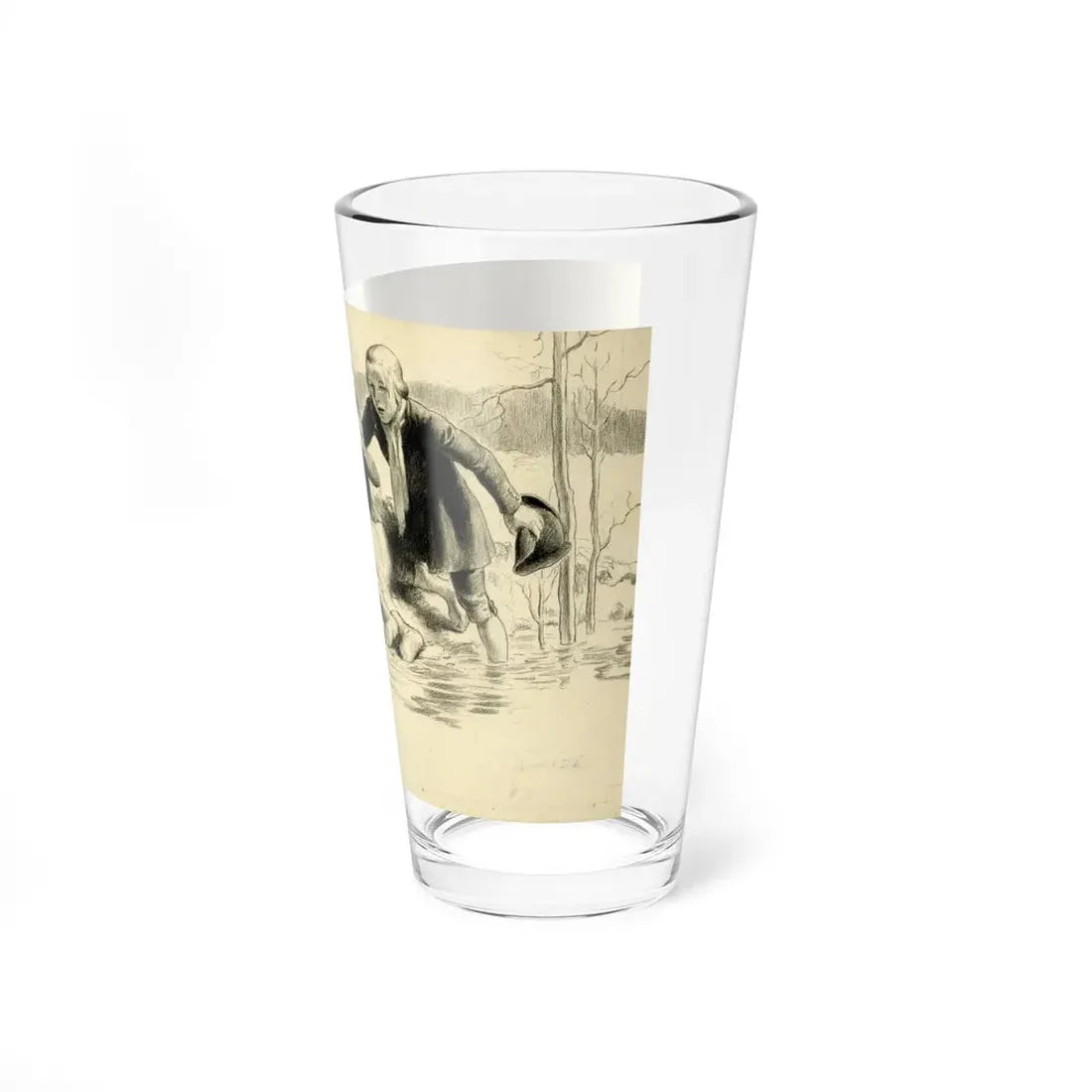 Language for Daily Use Illustration (World Book Company, undated) _ 4 - Pint Glass 16oz - Go Mug Yourself