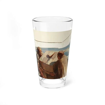 Language for Daily Use Illustration (World Book Company, undated) _ 5 - Pint Glass 16oz 16oz - Go Mug Yourself