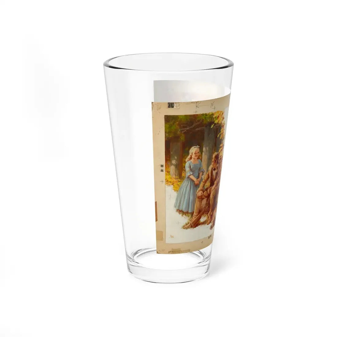 Language for Daily Use page 74-75 Illustration (World Book Company, c. 1955) - Pint Glass 16oz - Go Mug Yourself