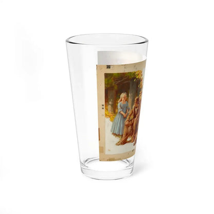 Language for Daily Use page 74-75 Illustration (World Book Company, c. 1955) - Pint Glass 16oz - Go Mug Yourself