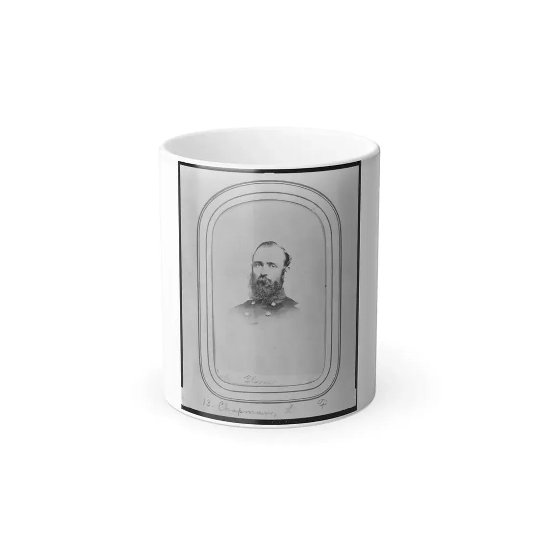 Lansard F. Chapman, Bust Portrait, Facing Slightly Left (U.S. Civil War) Color Changing Coffee Mug 11oz Default Title 11oz - Go Mug Yourself